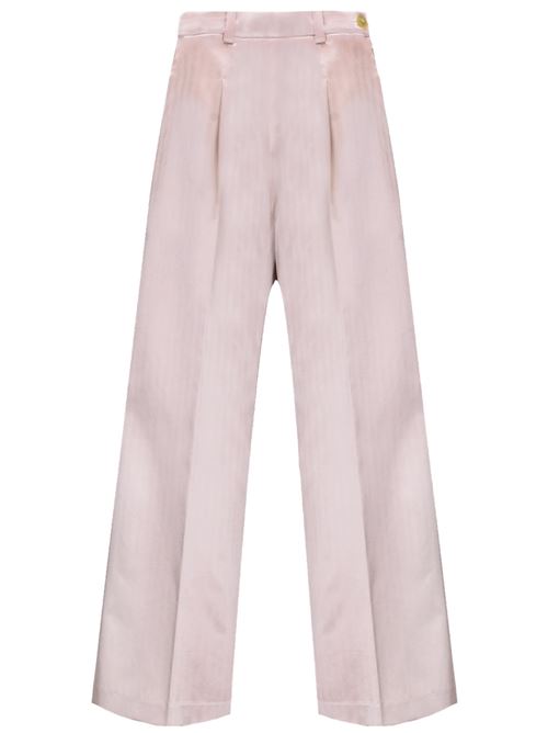 high-waisted trousers in chic herringbone Forte forte | 120212516